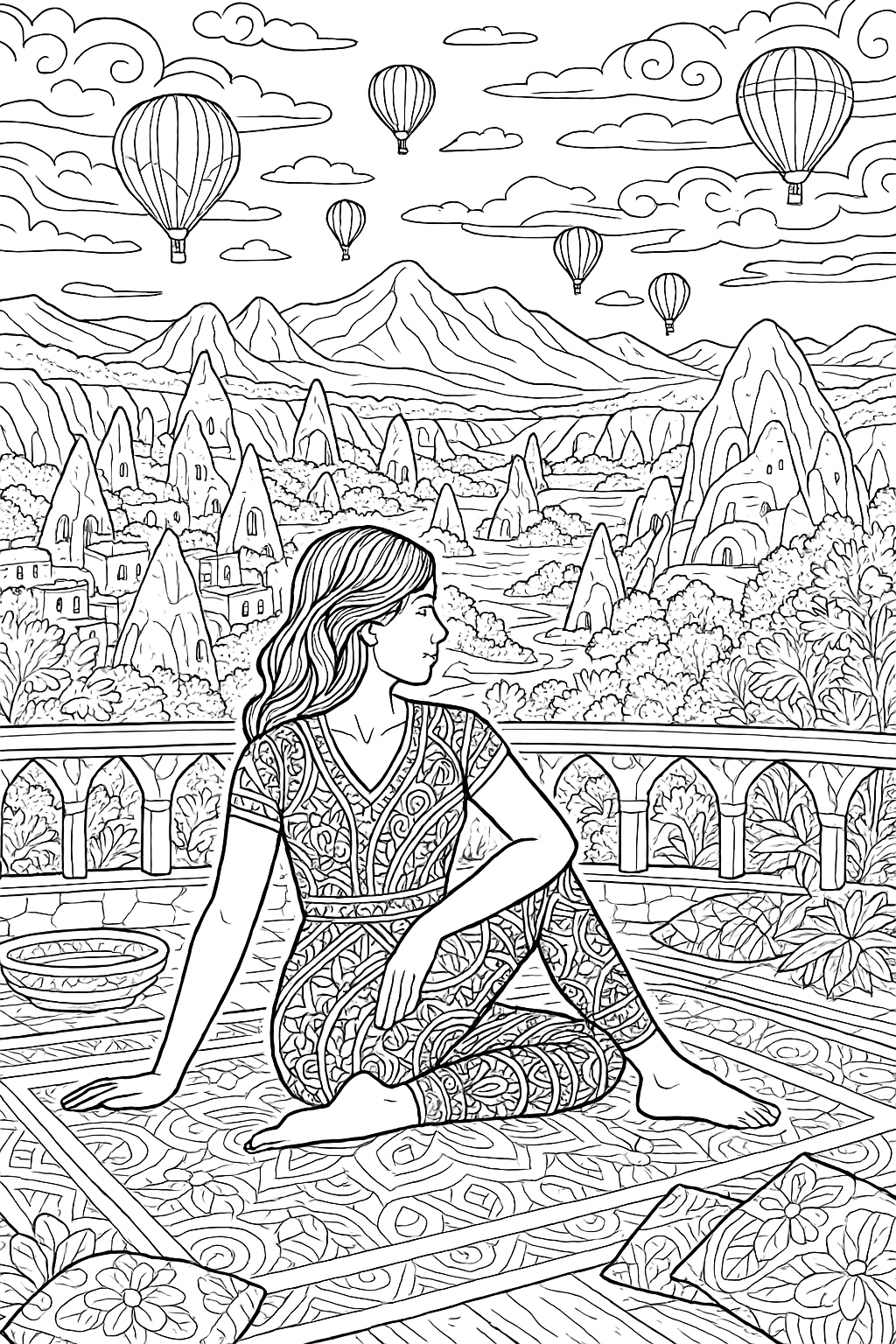 Podróże z Jogą dookoła świata - antystresowa kolorowanka dla dorosłych - obrazek 4