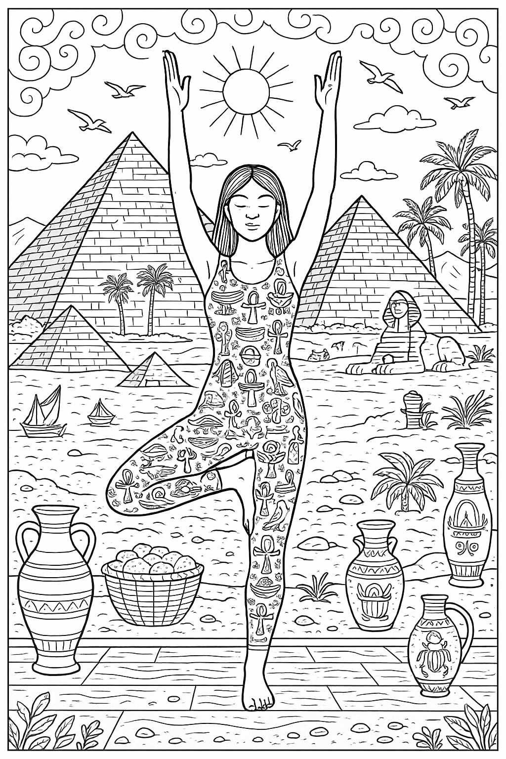 Podróże z Jogą dookoła świata - antystresowa kolorowanka dla dorosłych - obrazek 5