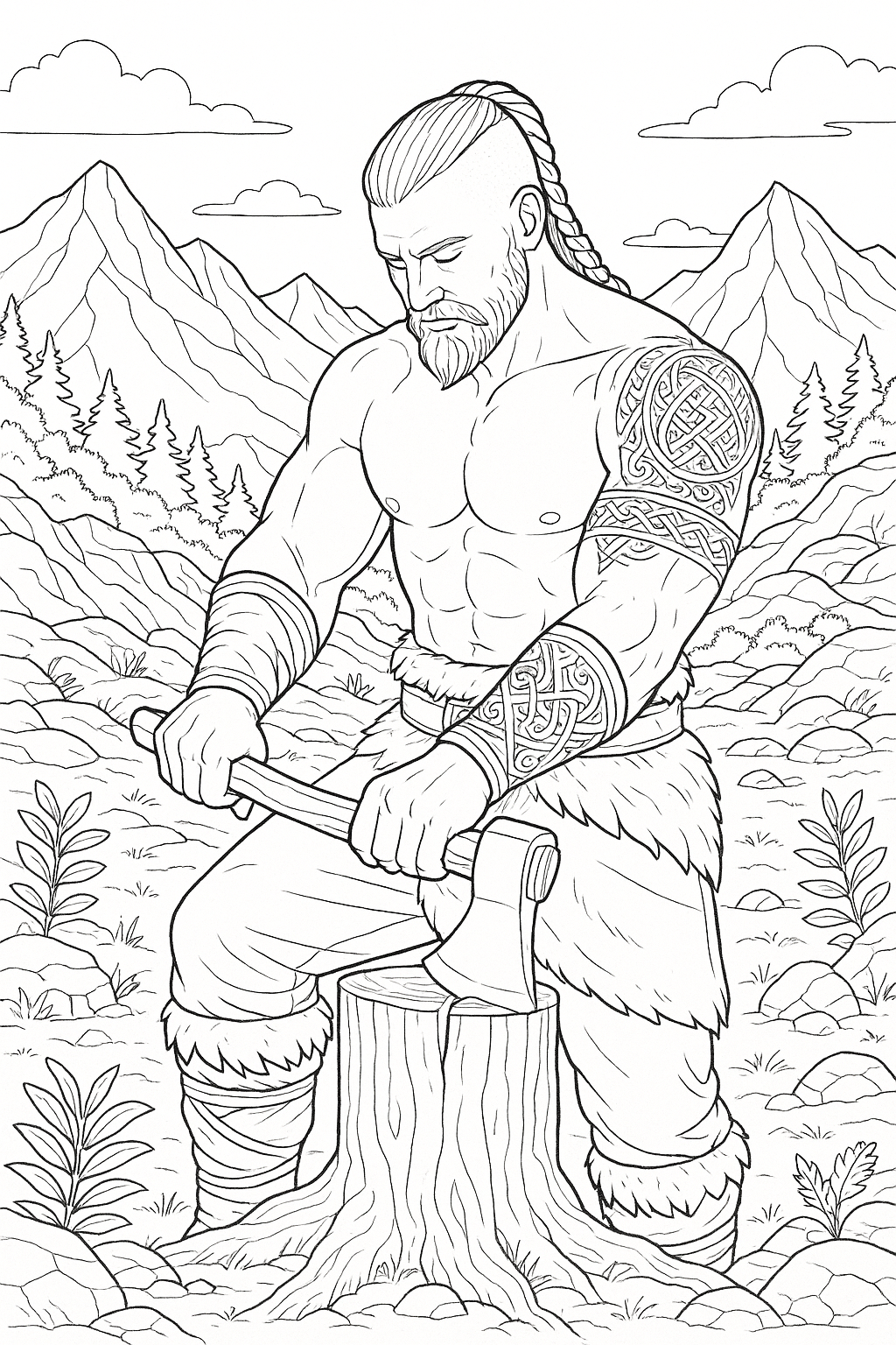 Wikingowie - Antystresowa kolorowanka dla dorosłych - obrazek 3