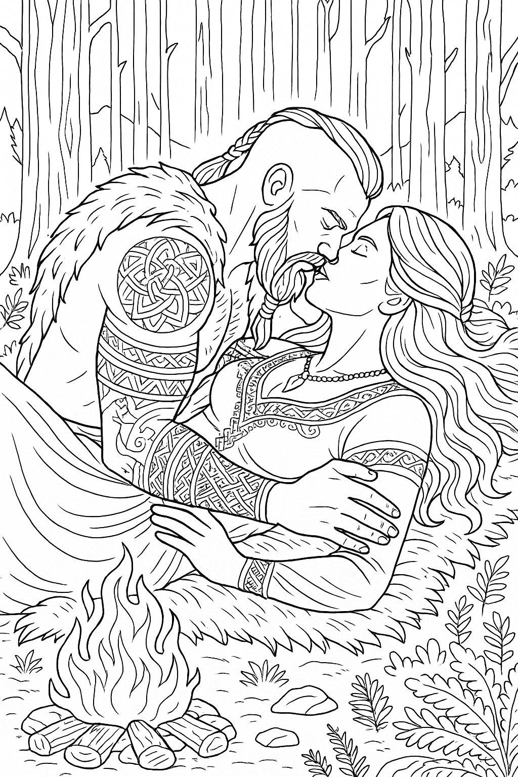 Wikingowie - Antystresowa kolorowanka dla dorosłych - obrazek 2