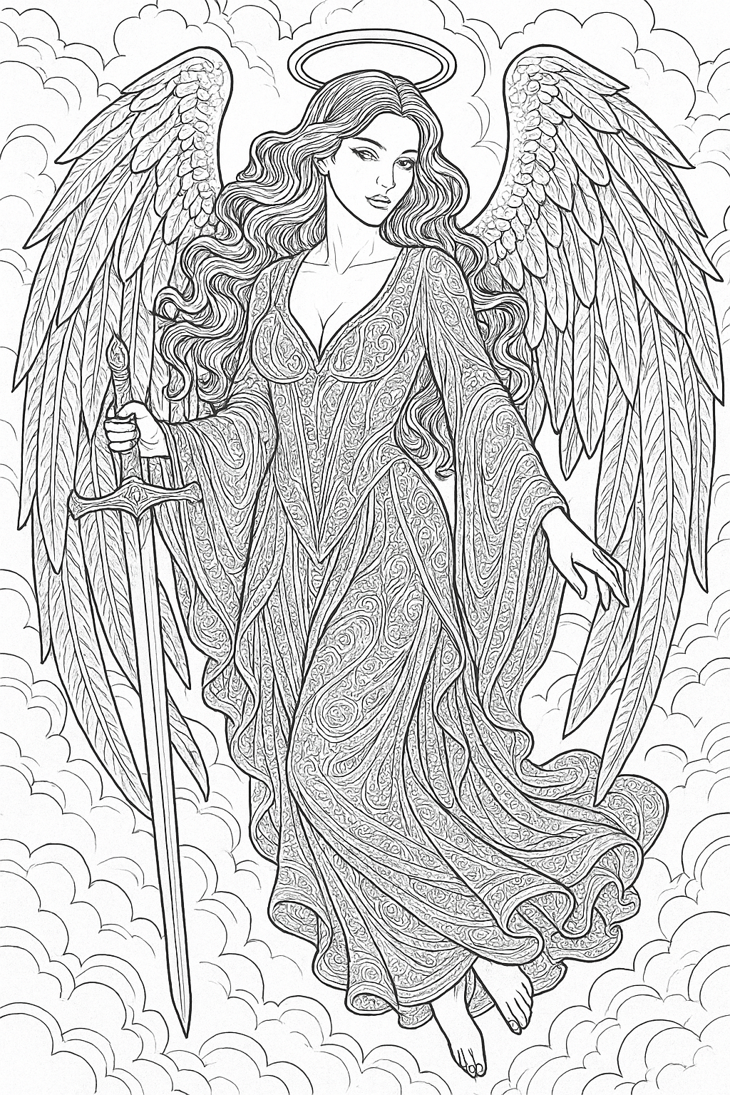Zmysłowe Anioły - Antystresowa kolorowanka dla dorosłych - obrazek 5