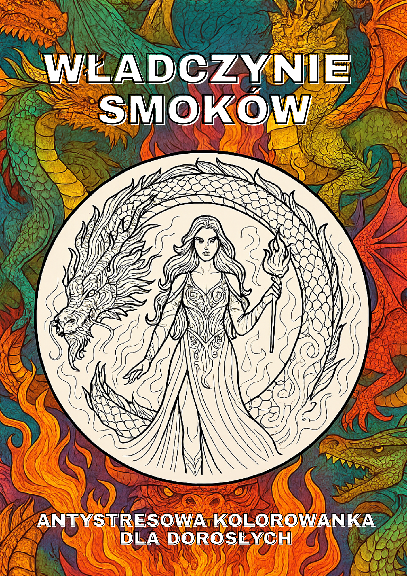 Władczynie Smoków - Antystresowa kolorowanka dla dorosłych